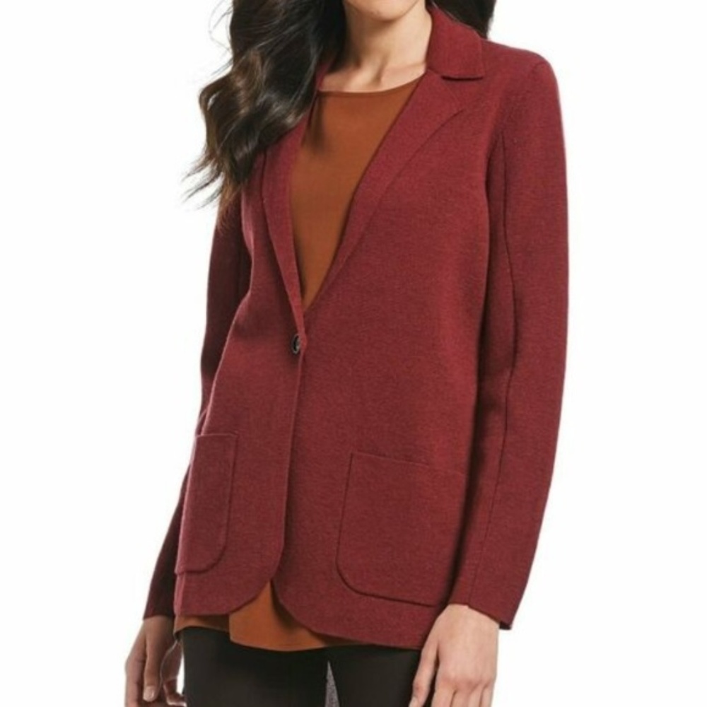 EILEEN FISHER COLLAR CARDIGAN